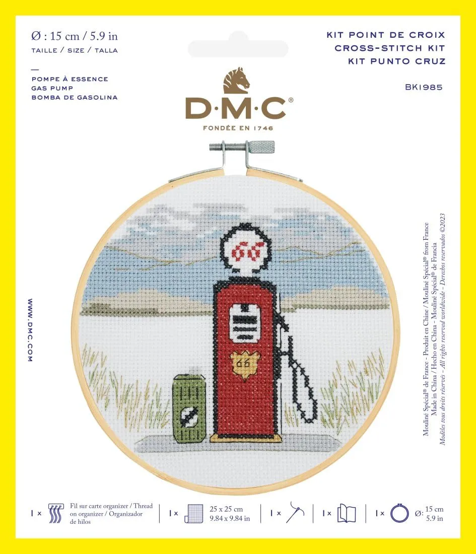 dmc-il-sogno-americano-pompa-di-benzina-kit-punto-croce image 1
