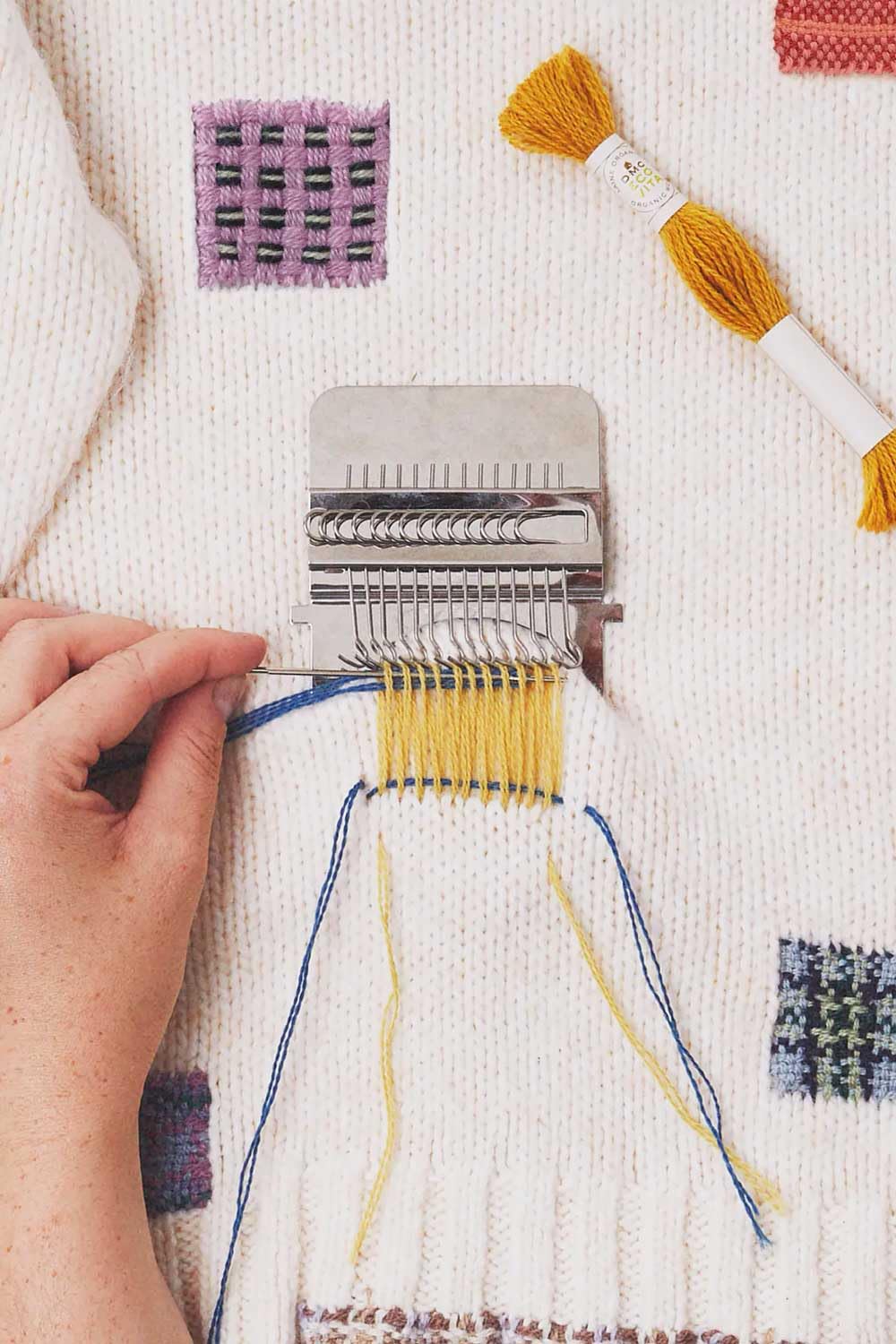 dmc-weaving-loom-telaietto-da-tessitura-14-uncini-11-cm image 3