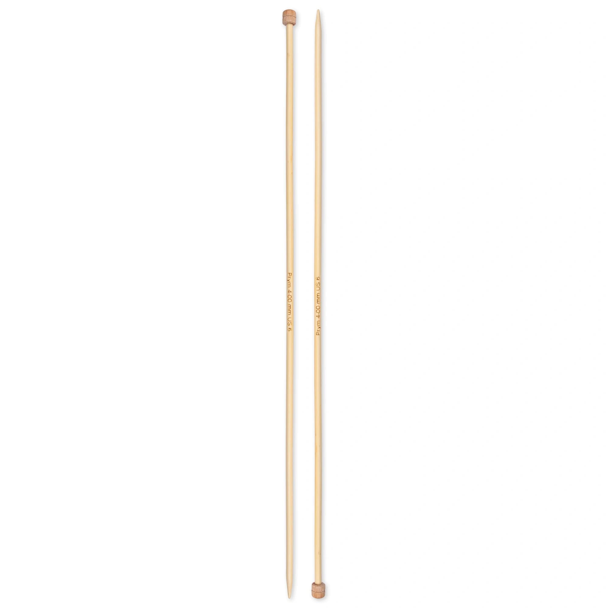 prym-1530-ferri-da-maglia-a-punta-singola-bamb-33-cm-4-00-mm-naturale image 2