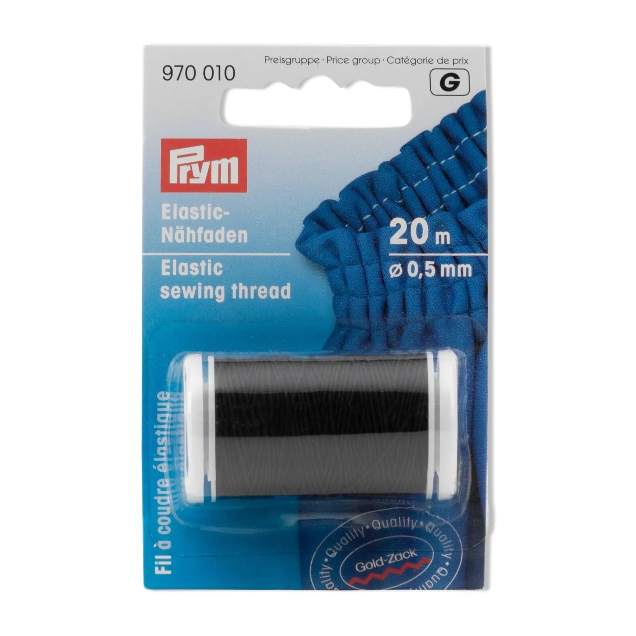 prym-filo-elastico-nero-0-5-mm-x-20-m image 1