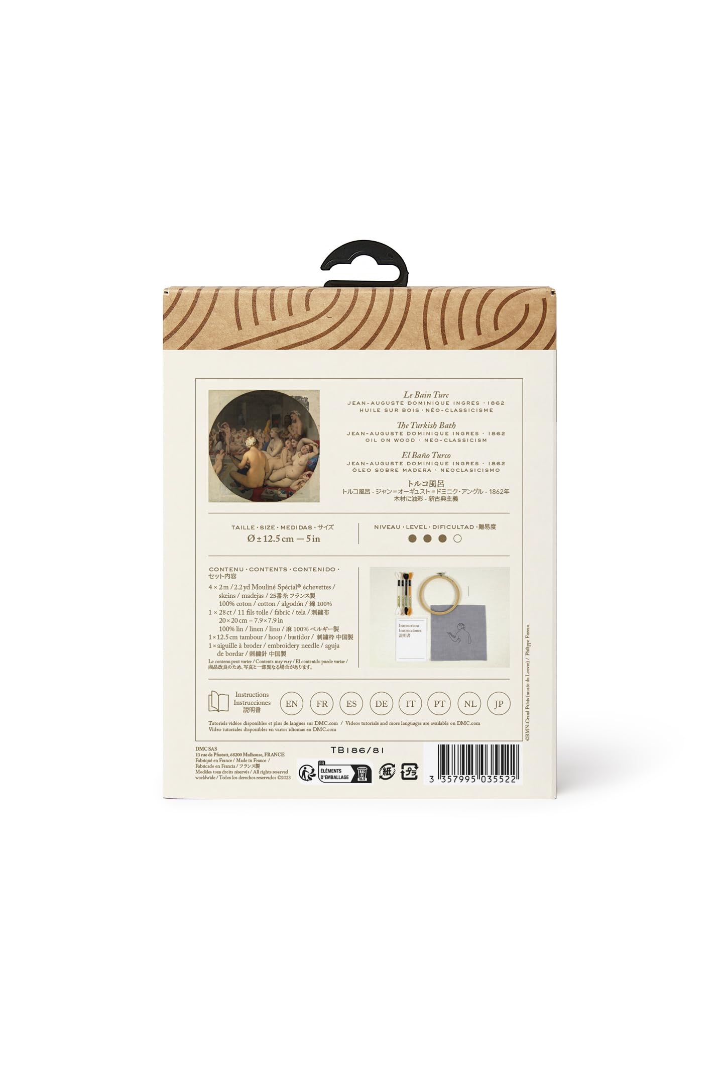 dmc-x-le-louvre-kit-ricamo-intermedio-il-bagno-turco-di-ingres-tb186-81 image 2