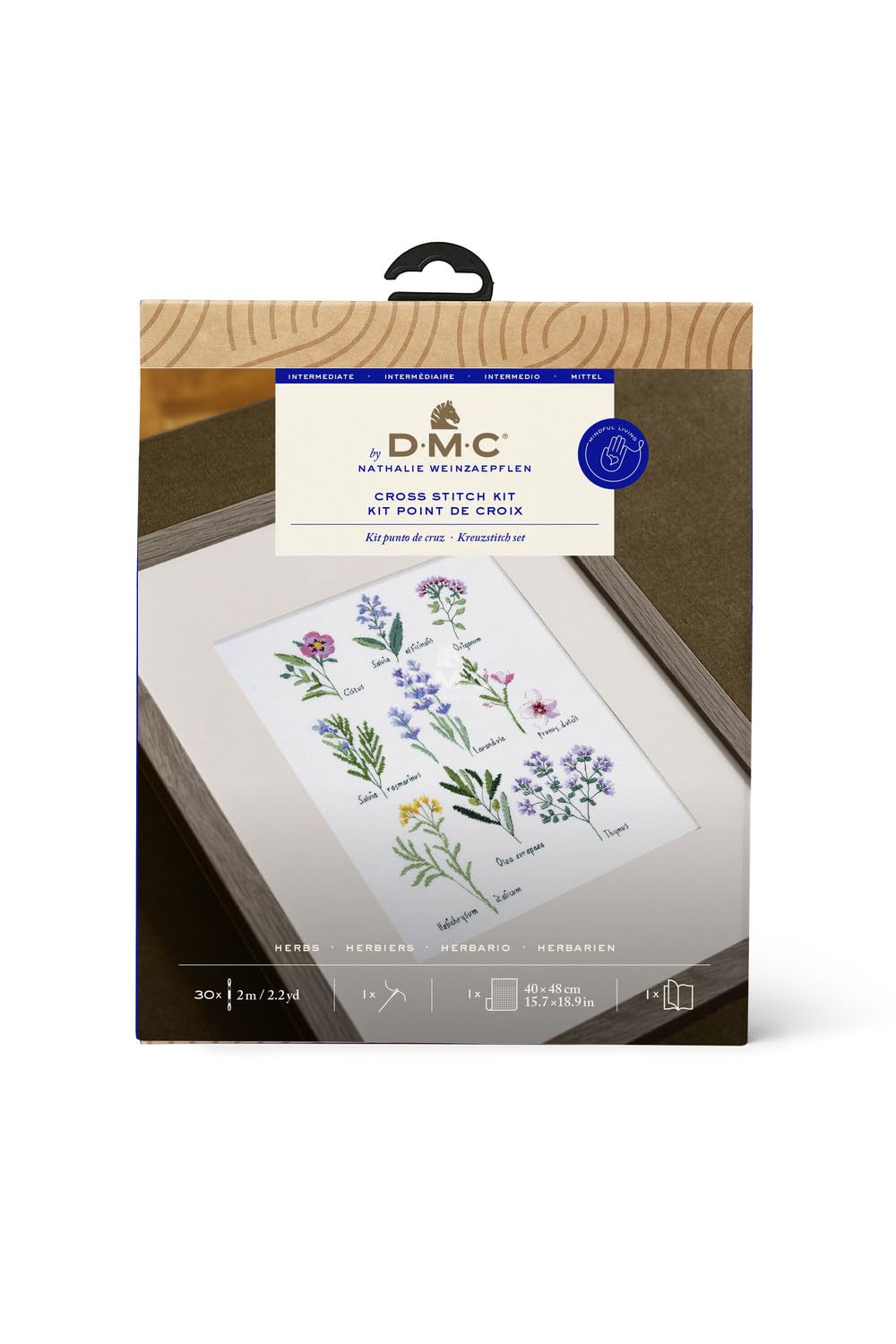 dmc-herbs-designer-collection-kit-punto-croce-erbe-aromatiche image 1
