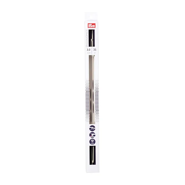 prym-ergonomics-ferri-da-maglia-a-punta-singola-3-mm-x-35-cm-coppia image 1