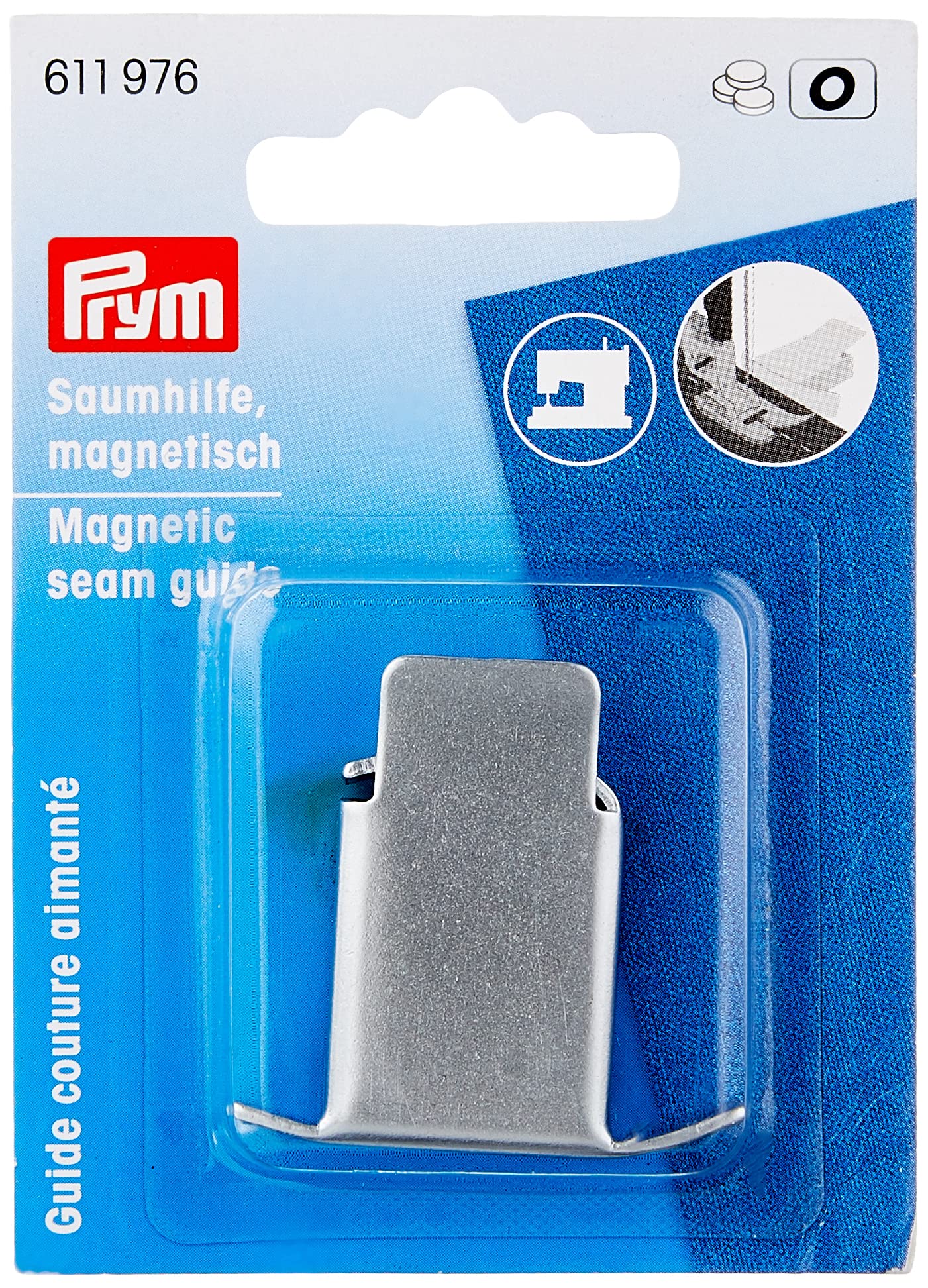 prym-guida-magnetica-per-orli-e-margini-di-cucitura-in-metallo-argento-1-pezzo image 1