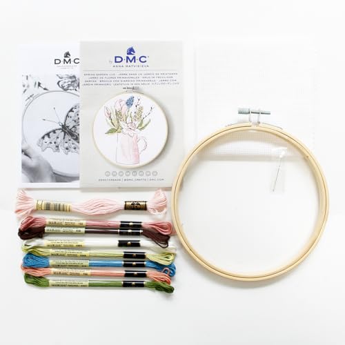 dmc-spring-garden-kit-punto-croce-misura-media-con-tela-prestampata image 7