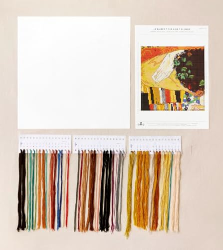 dmc-the-masters-collection-il-bacio-di-gustav-klimt-kit-punto-croce-avanzato image 4