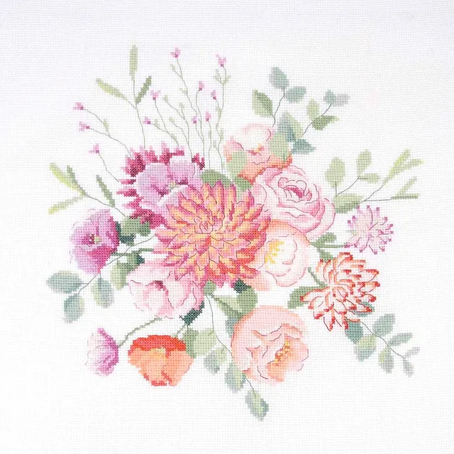 dmc-vintage-bouquet-by-nathalie-weinzaepflen-kit-punto-croce-intermedio image 1