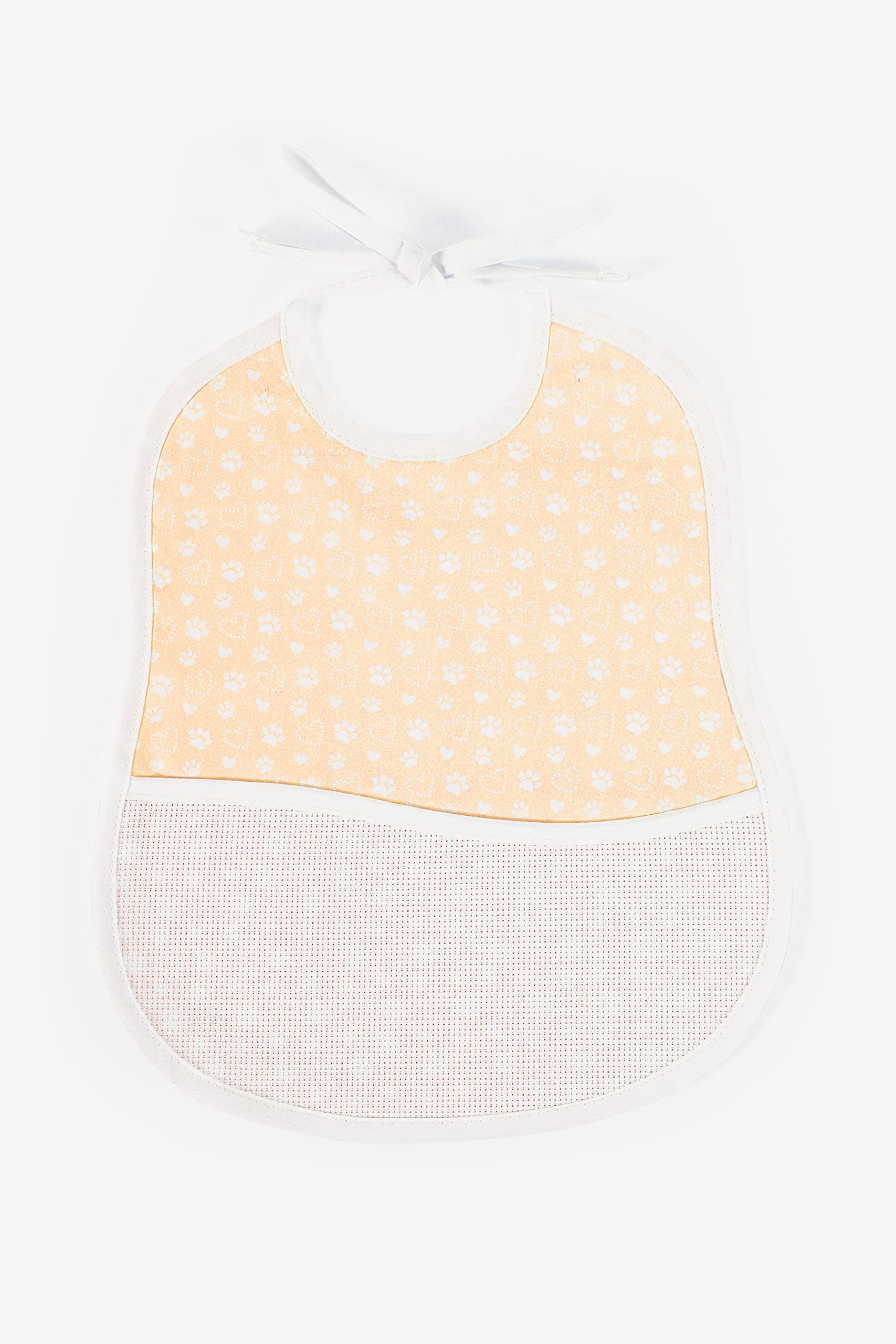 dmc-gift-of-stitch-bavaglino-6-mesi-con-impronte-di-orso-da-ricamare image 1