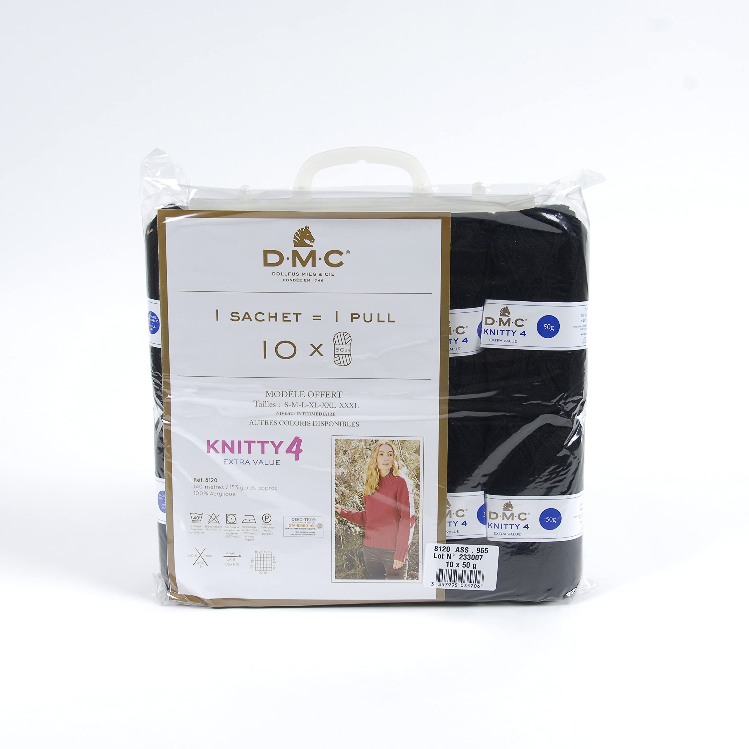 dmc-knitty-4-filato-acrilico-50-g-140-m-set-da-10-gomitoli image 2