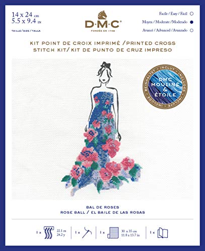dmc-kit-cascata-di-rose-punto-croce image 2