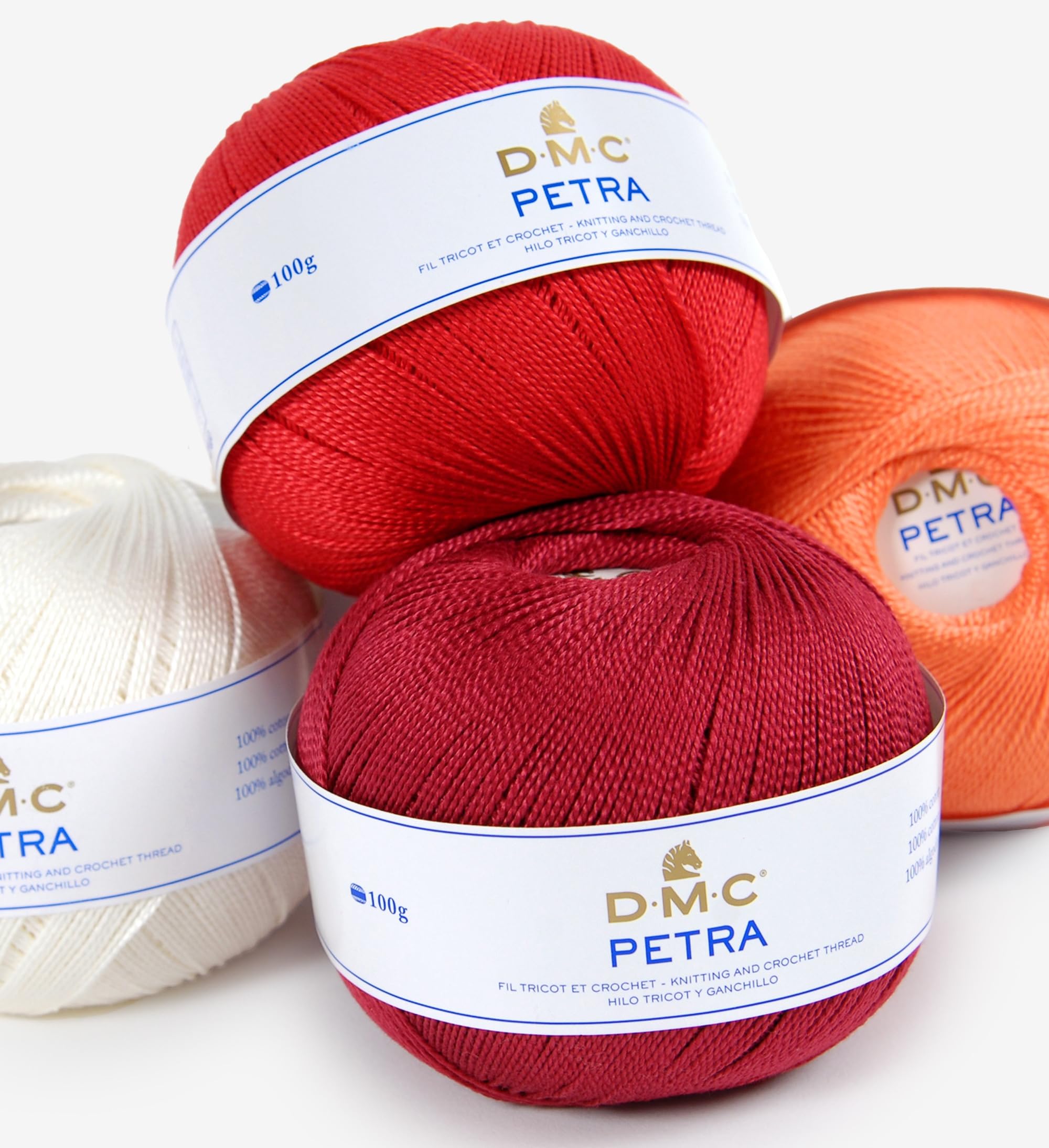 dmc-petra-n-5-filato-cotone-uncinetto-e-maglia-100g-400m image 2