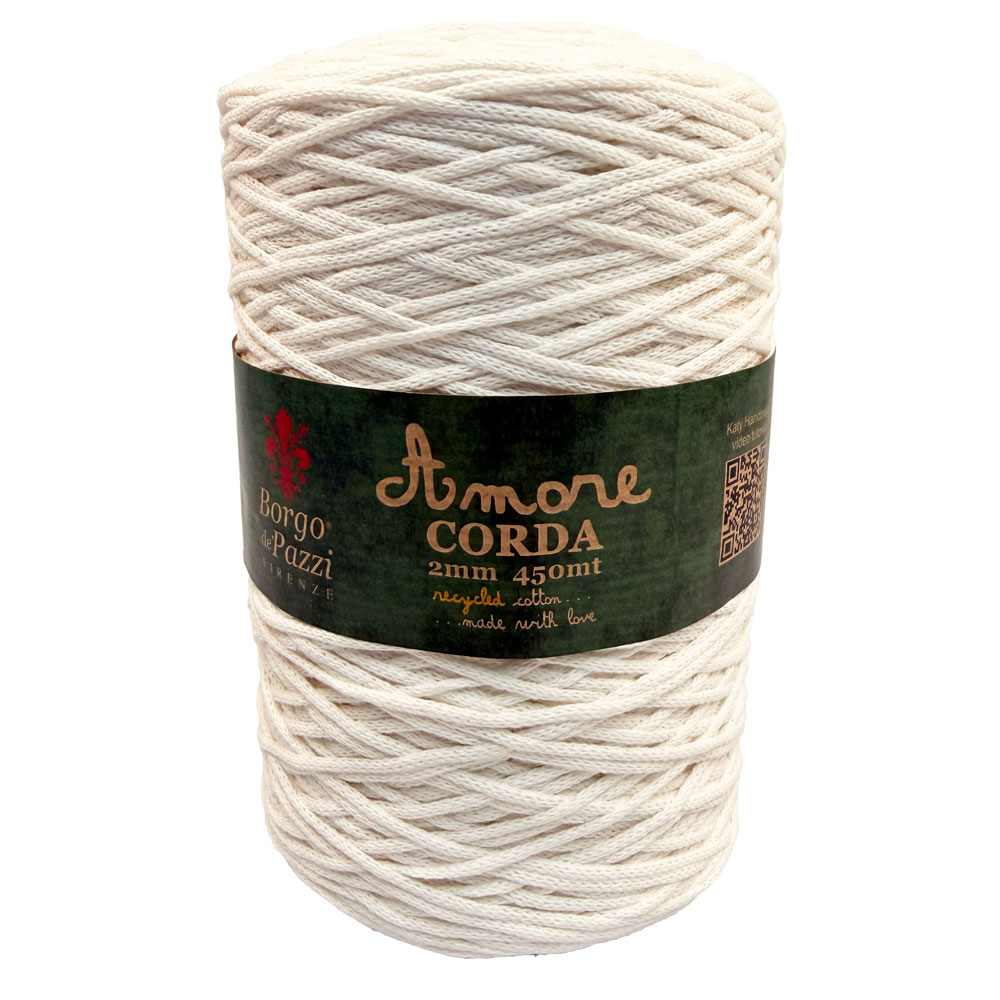 borgo-de-pazzi-corda-2-mm-filato-riciclato-made-in-italy-per-uncinetto-e-macram image 4