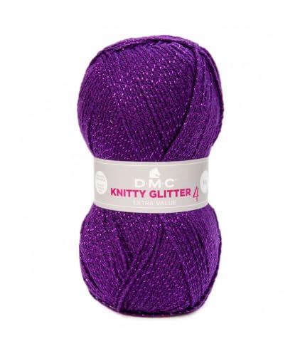 dmc-knitty-4-glitter-filato-acrilico-metallizzato-ferri-n-4-50-g-148-m image 2