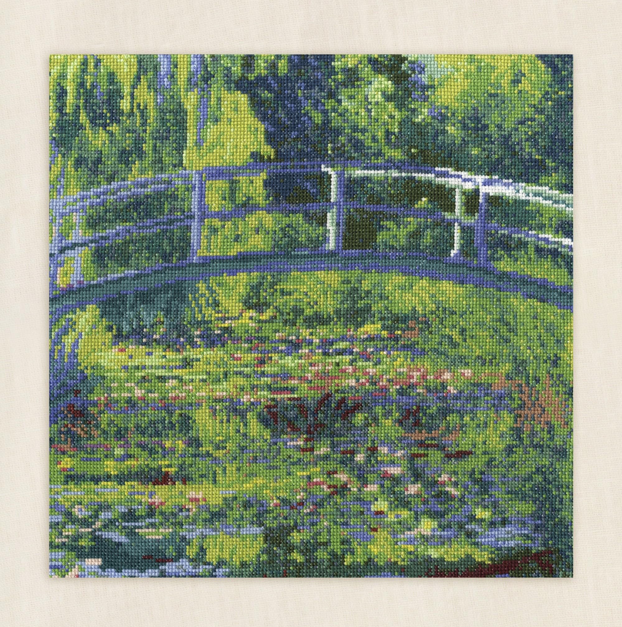 dmc-the-masters-collection-lo-stagno-delle-ninfee-di-monet-kit-punto-croce-avanz image 4