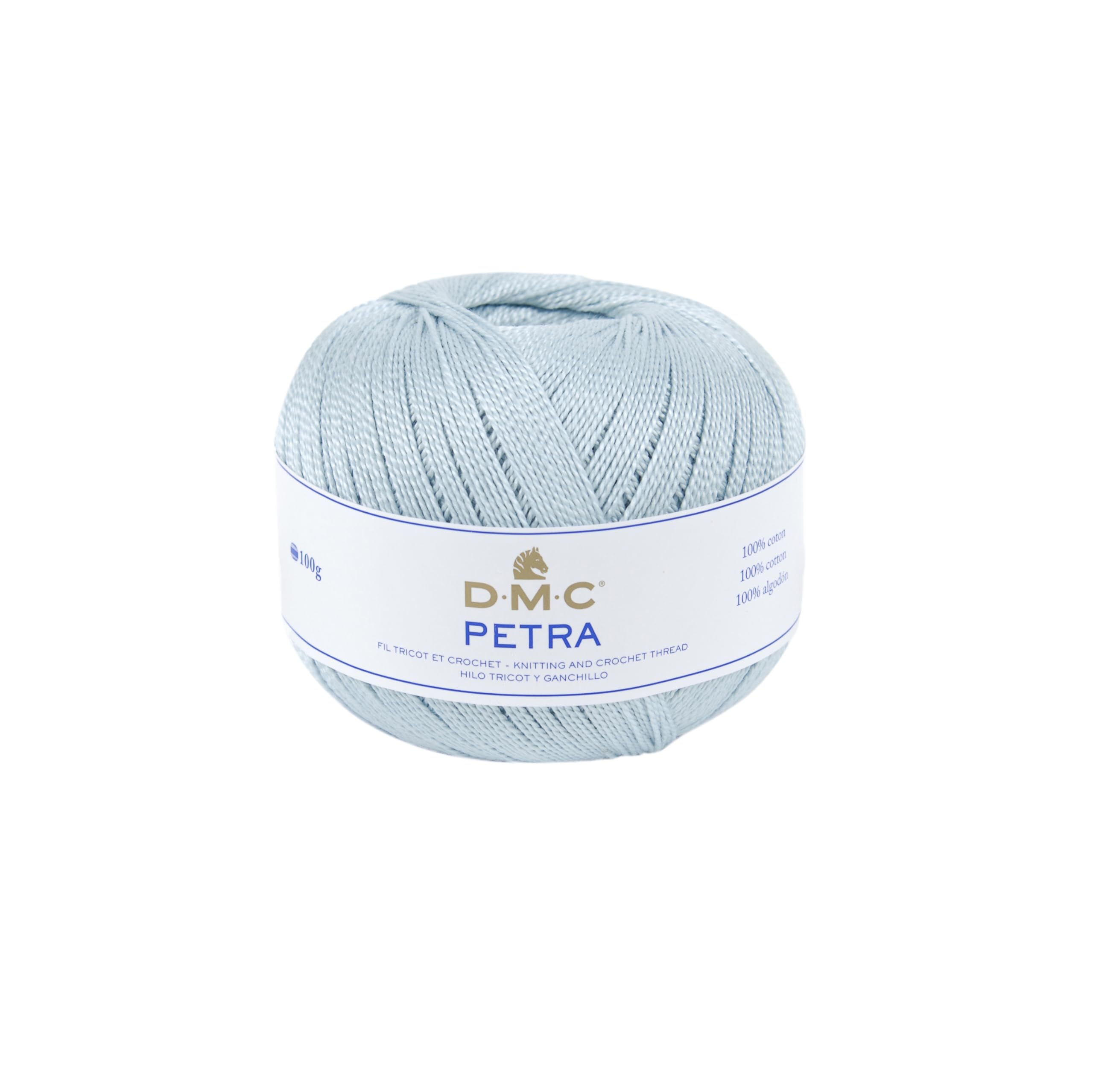 dmc-petra-n-3-filato-100-cotone-da-uncinetto-100-g-280-m image 1