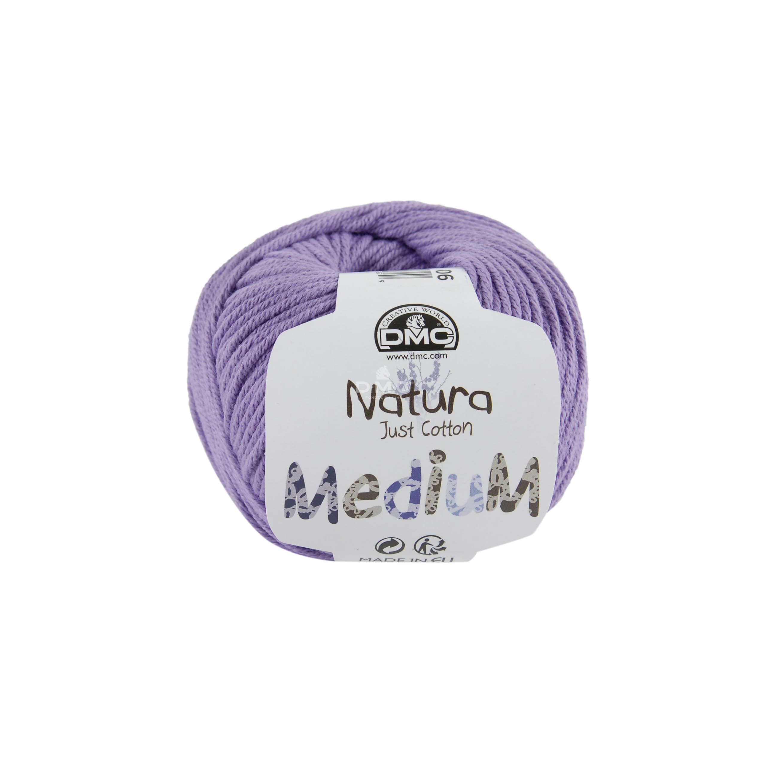 dmc-natura-medium-filato-in-puro-cotone-colore-06-viola image 1