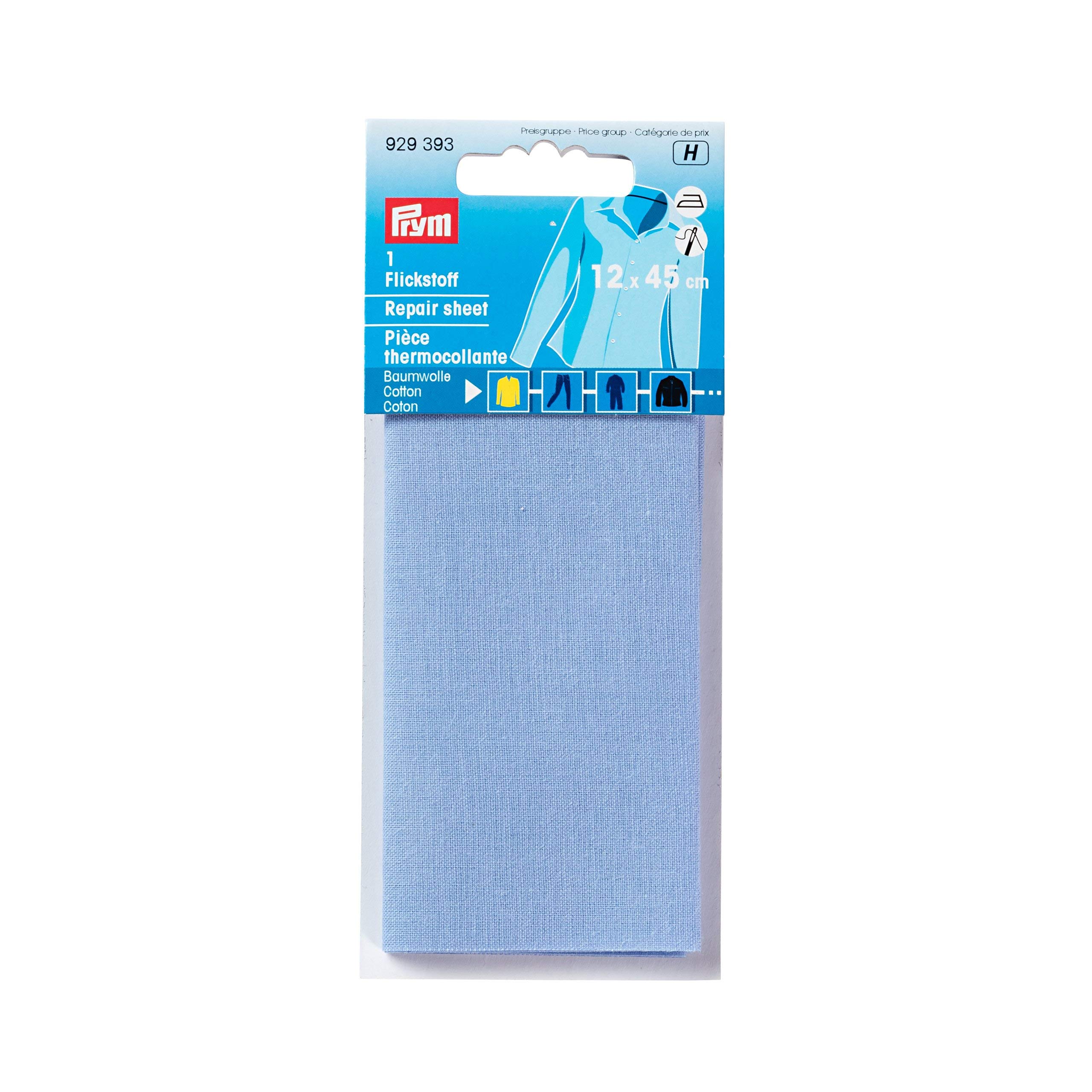 prym-foglio-di-riparazione-termoadesivo-12-x-45-cm-azzurro-cielo image 1