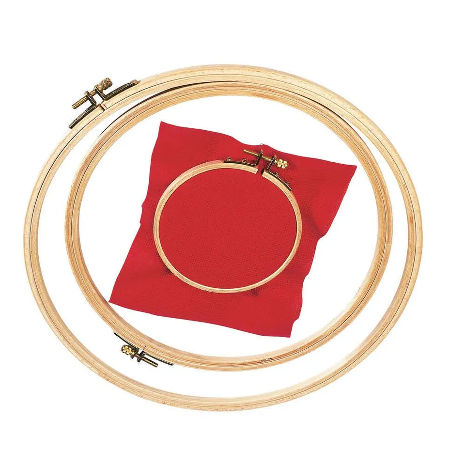 dmc-telaio-da-ricamo-in-legno-di-faggio-18-5-cm-cerchio-per-punto-croce image 1