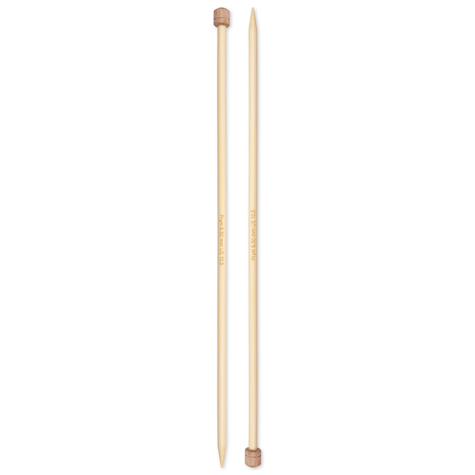 prym-1530-ferri-da-maglia-in-bamb-a-punta-singola-33-cm-6-5-mm-2-pezzi image 2
