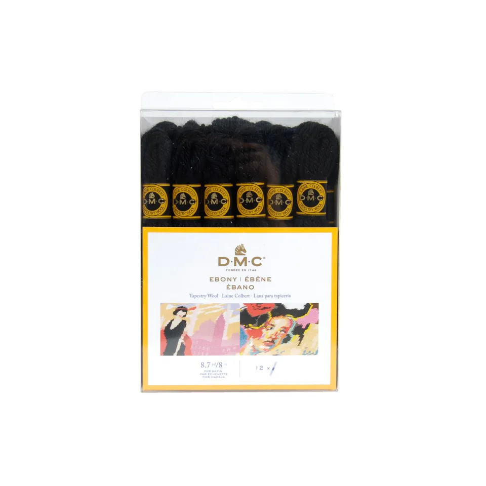 dmc-colbert-wool-pack-ebano-filato-in-pura-lana-da-tappezzeria image 1