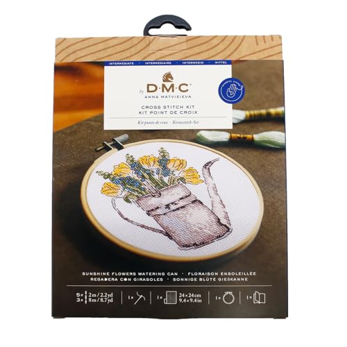 dmc-the-designer-collection-annaffiatoio-con-fiori-estivi-di-anna-matvieieva-kit image 5