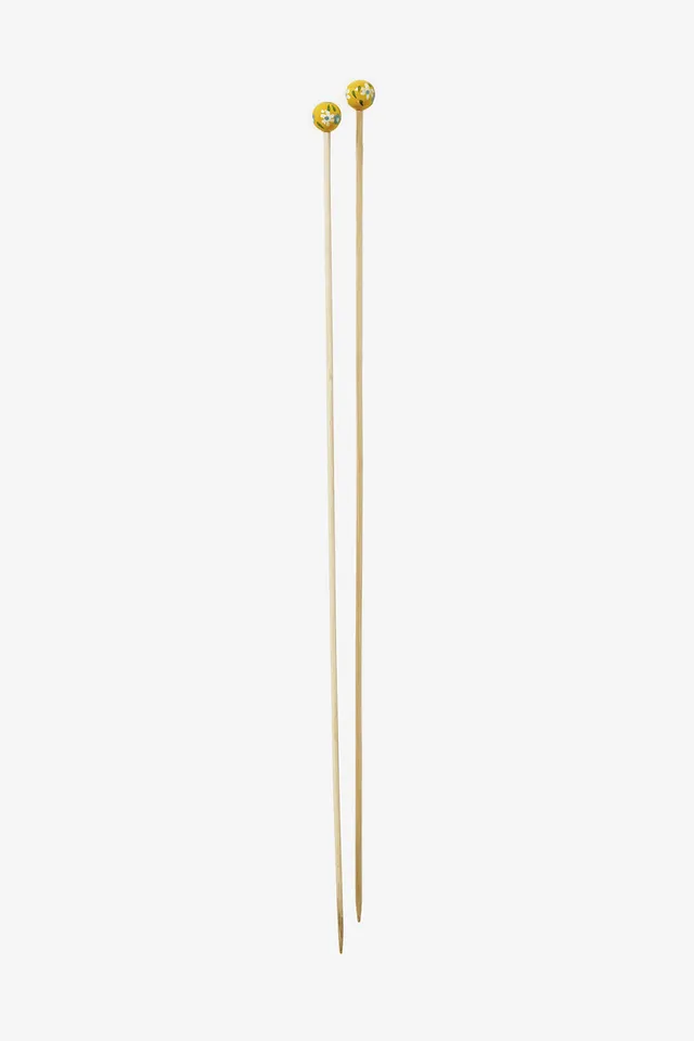 dmc-ferri-da-maglia-in-bamb-40-cm-motivo-fiori image 1