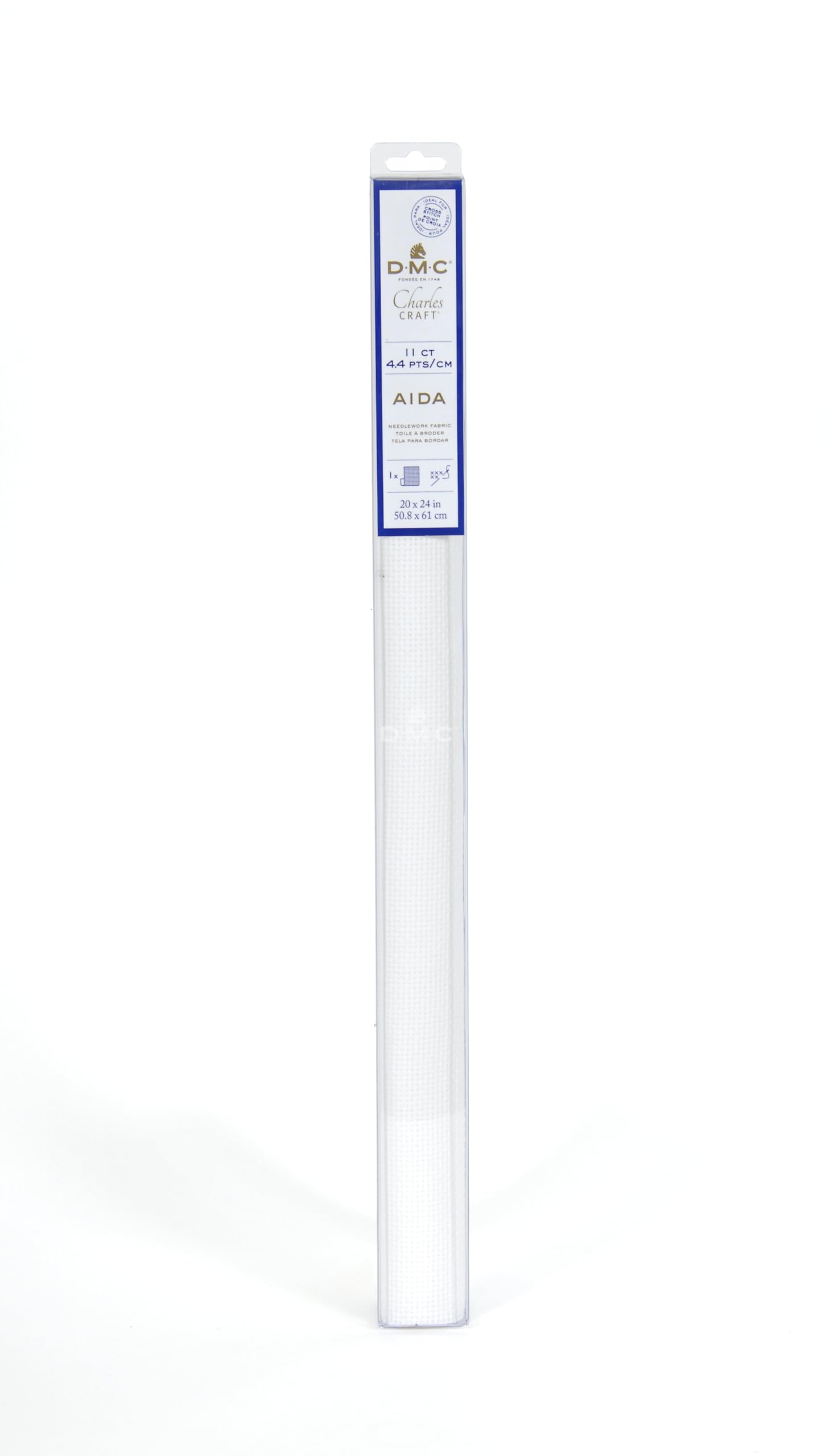 dmc-aida-100-cotone-tela-punto-croce-pretagliata-38-1x45-7-cm-e-50-8x61-cm image 1